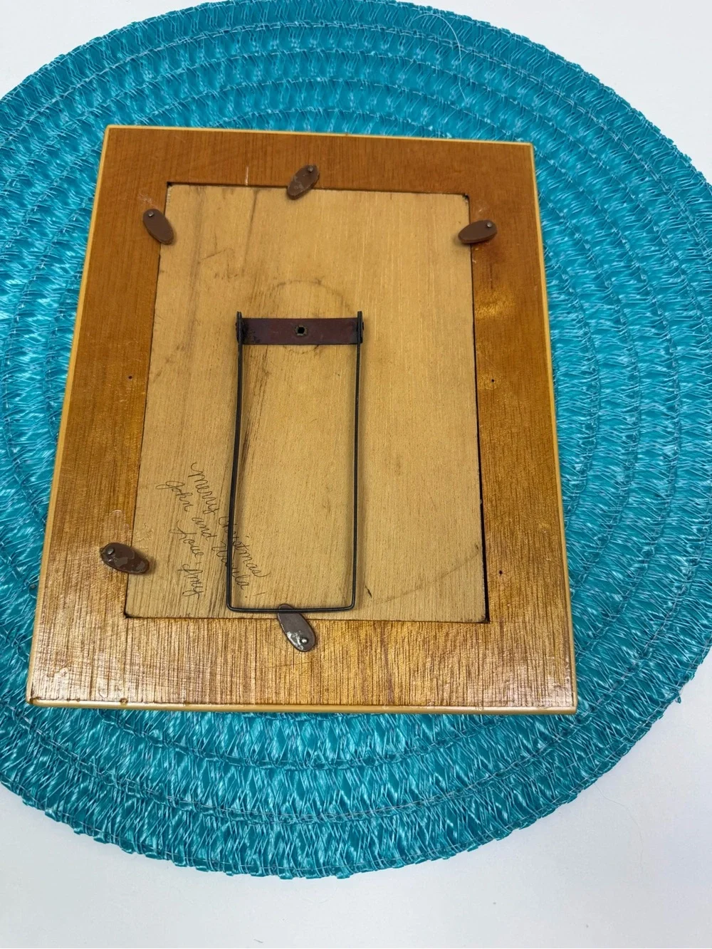 Vintage Bamboo Wooden Picture Frame 5 x 7